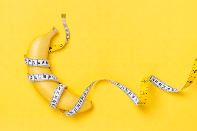 O tamaño medio do pene está nunha erección - 13,12 cm