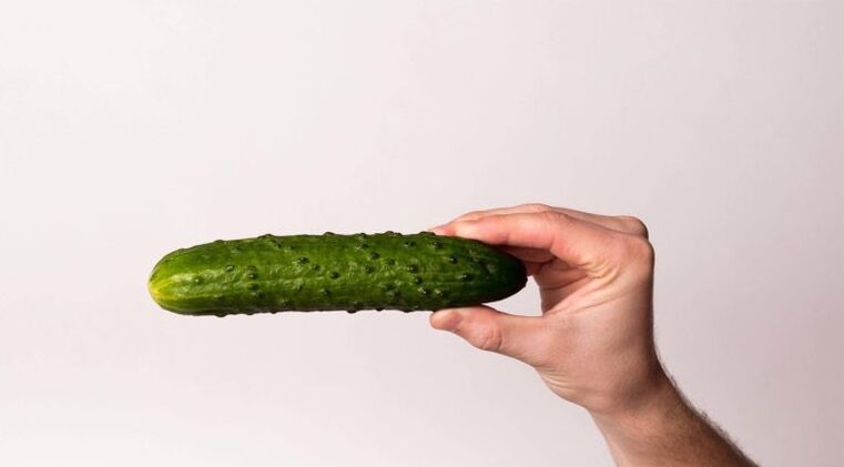 O pepino simboliza un pene agrandado por limonada